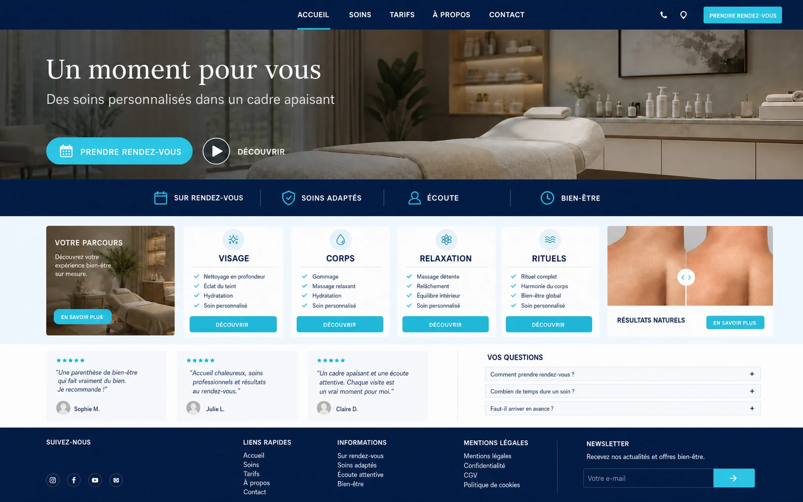 Capture d’écran fictive de la prestation Site Vitrine Plus